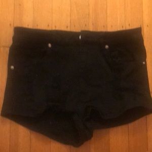 H&M divided distressed shorts